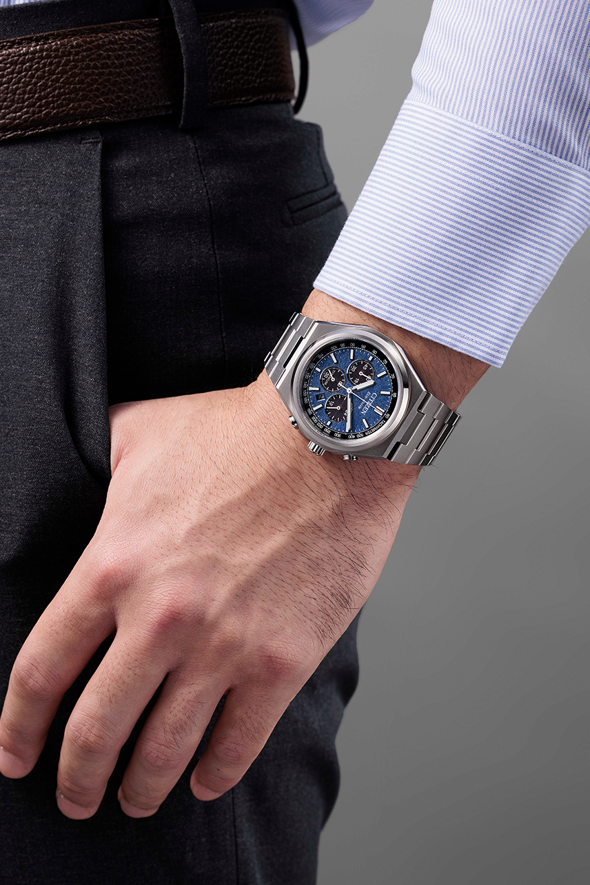 นาฬิกา CITIZEN Zenshin รุ่น CA4610-85L Chronograph Super Titanium Eco-Drive