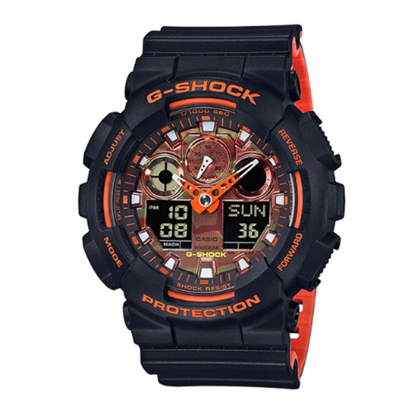 นาฬิกา G-SHOCK Analog-Digital GA-100 Series รุ่น GA-100BR-1A