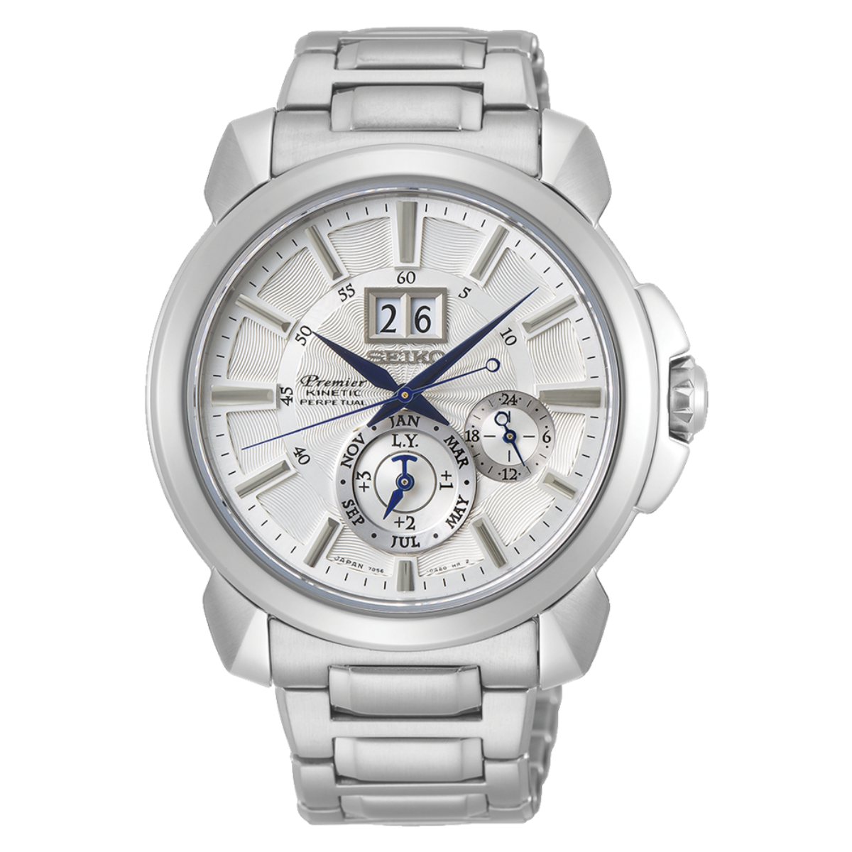 นาฬิกา SEIKO Premier Kinetic Perpetual Calendar Men's Watch รุ่น SNP159 SNP159P SNP159P1