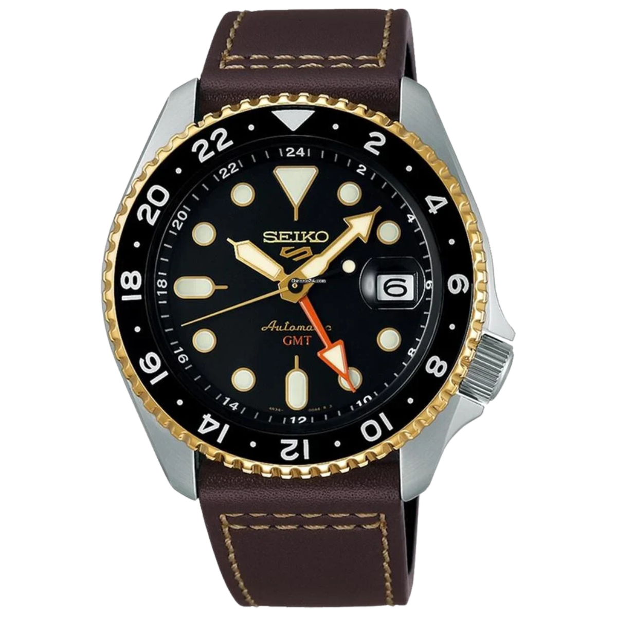 นาฬิกา SEIKO 5 Sports SKX Series GMT Men's Watch รุ่น SSK036 SSK036K SSK036K1 Automatic