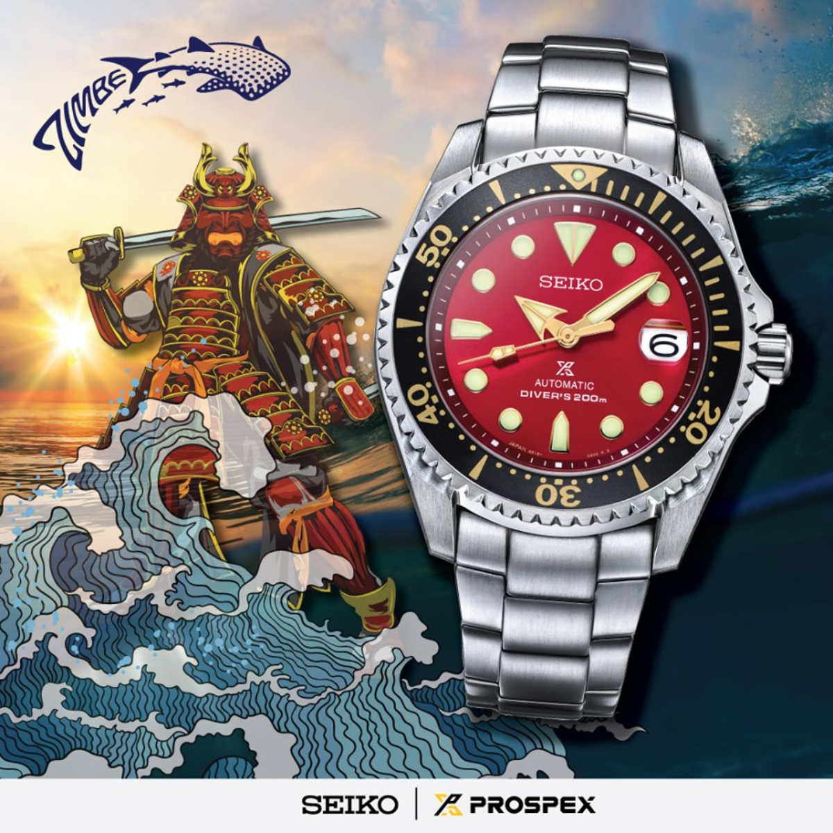 นาฬิกา SEIKO Prospex 'SHOGUN' Zimbe No.11 Thailand Limited Edition of 500 pcs. รุ่น SPB099 SPB099J SPB099J1 Automatic