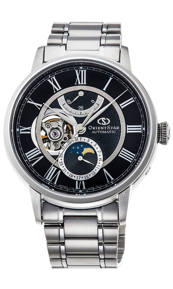 นาฬิกา ORIENT STAR Classic รุ่น RE-AM0004B Moon Phase Mechanical Men's Watch
