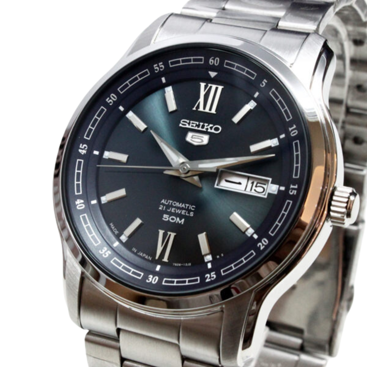 นาฬิกา SEIKO 5 Series 21 Jewels Men's Watch รุ่น SNKP17 SNKP17K SNKP17K1 Automatic
