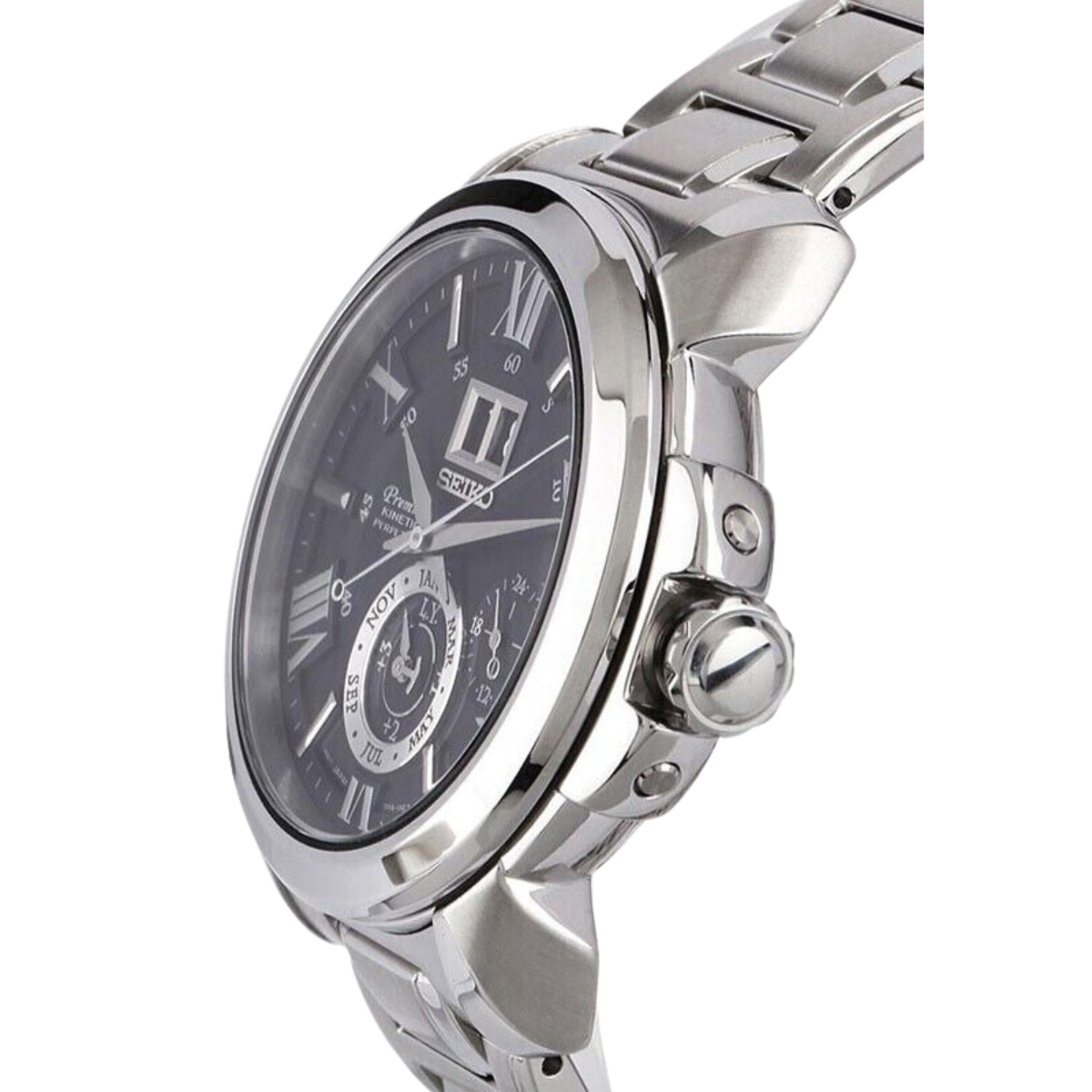 นาฬิกา SEIKO Premier Kinetic Perpetual Calendar Men's Watch รุ่น SNP141 SNP141P SNP141P1