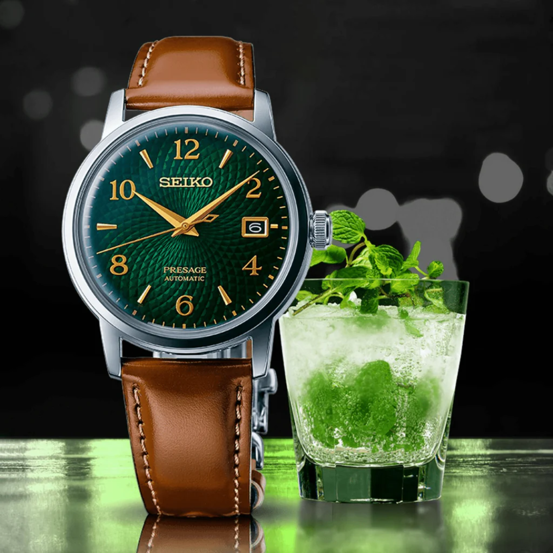 นาฬิกา SEIKO Presage Cocktail Time 'Mojito' Men's Watch รุ่น SRPE45 SRPE45J SRPE45J1 Automatic