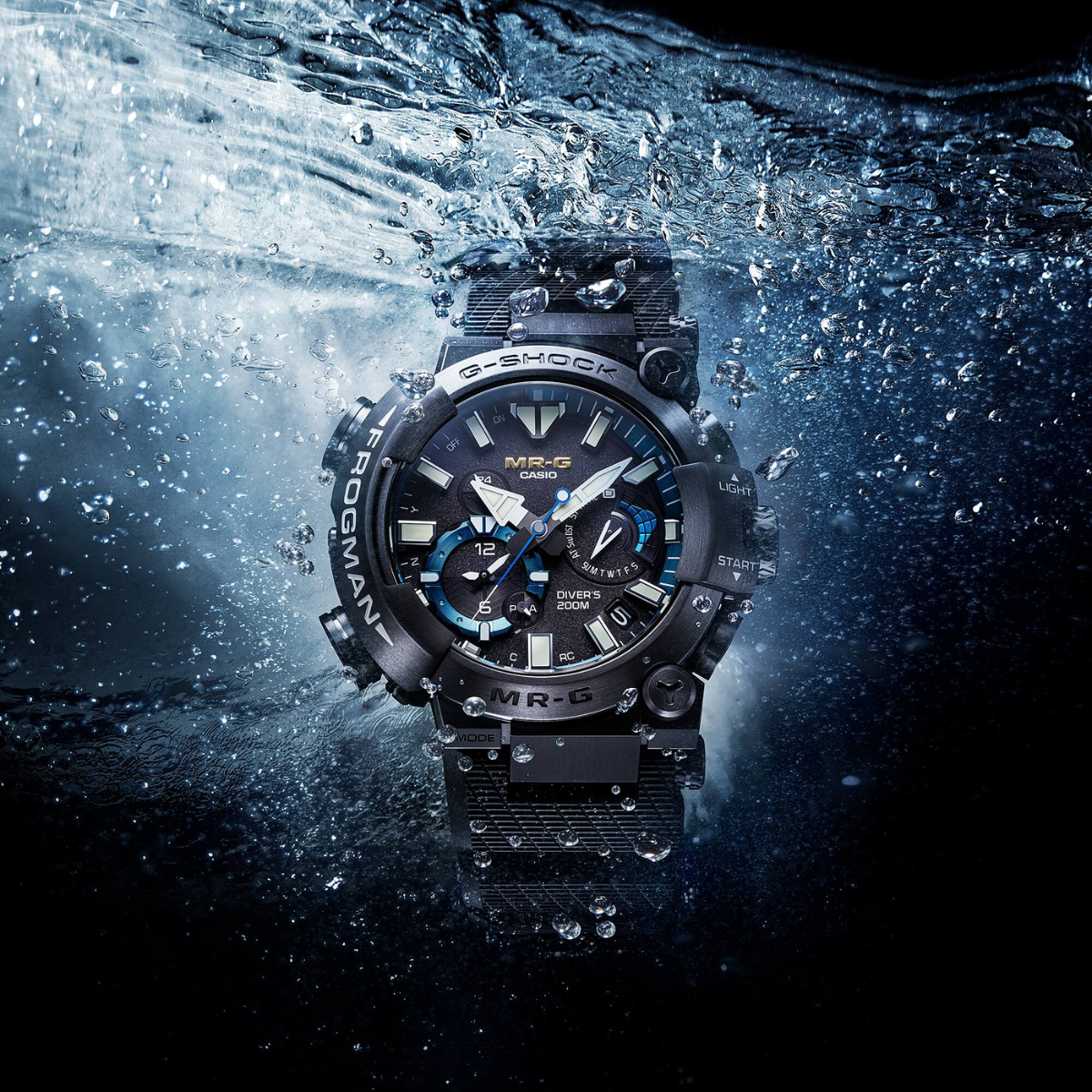 นาฬิกา G-SHOCK ซีรีส์ MR-G FROGMAN รุ่น MRG-BF1000R-1A Solar