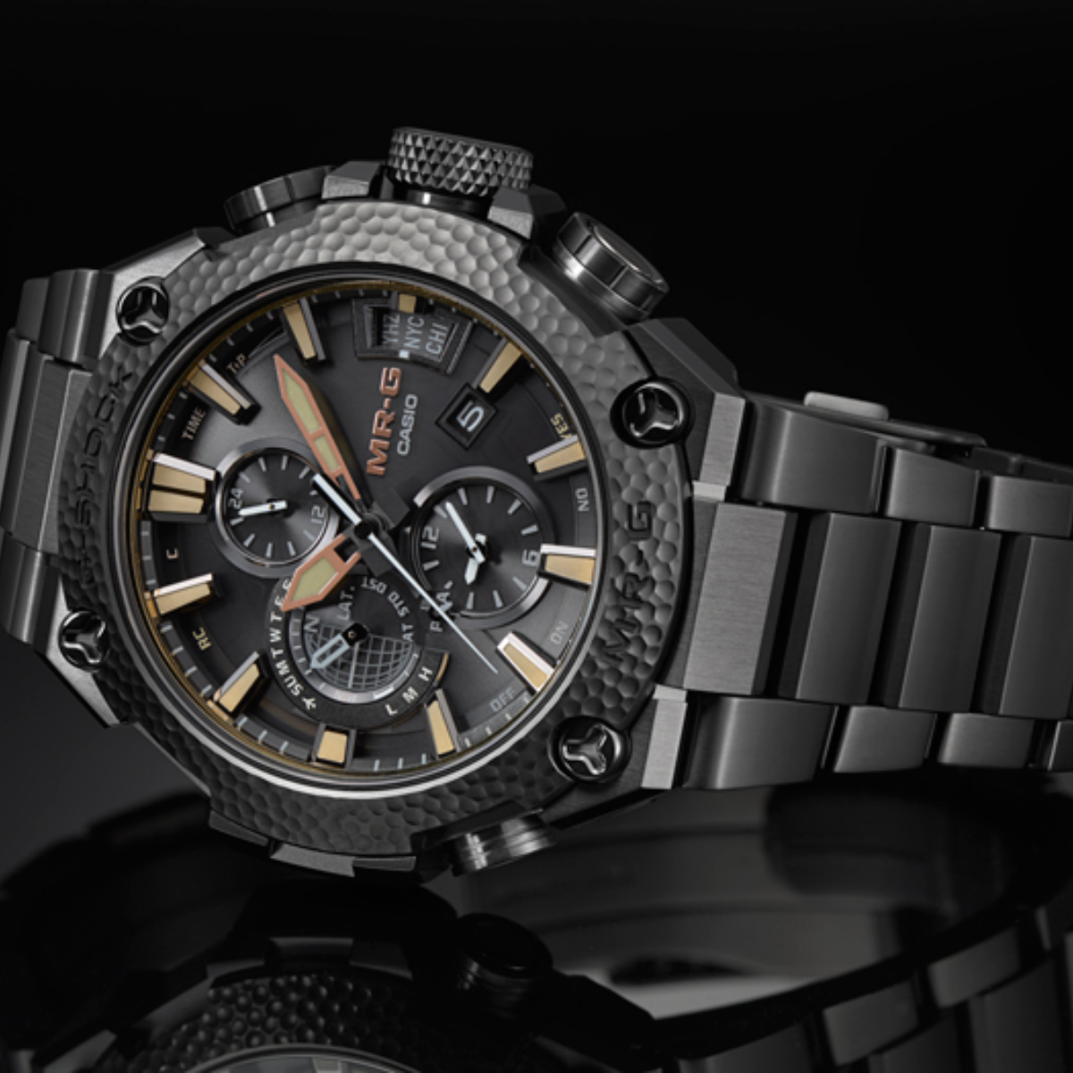 นาฬิกา G-SHOCK ซีรีส์ MR-G Hammer Tone รุ่น MRG-G2000HB-1A Solar