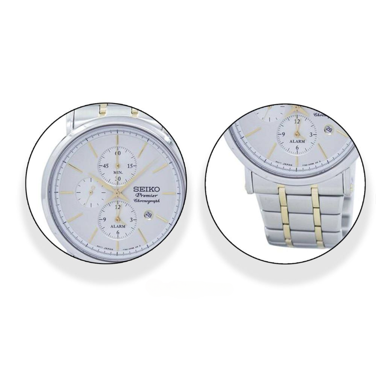 นาฬิกา SEIKO Premier Chronograph Men's Watch รุ่น SNAF80 SNAF80P SNAF80P1 Quartz