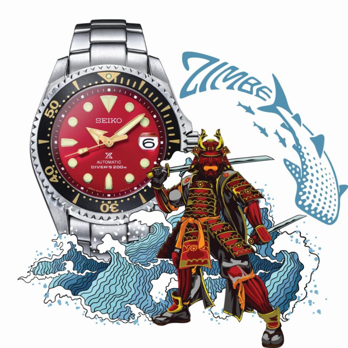นาฬิกา SEIKO Prospex 'SHOGUN' Zimbe No.11 Thailand Limited Edition of 500 pcs. รุ่น SPB099 SPB099J SPB099J1 Automatic