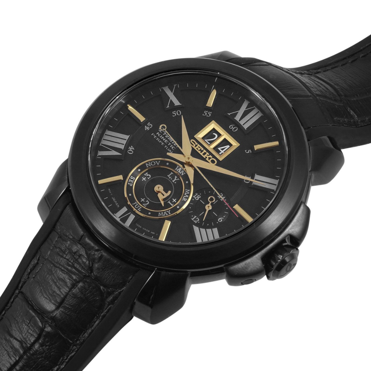 นาฬิกา SEIKO Premier Kinetic Perpetual Calendar Men's Watch รุ่น SNP145 SNP145P SNP145P1
