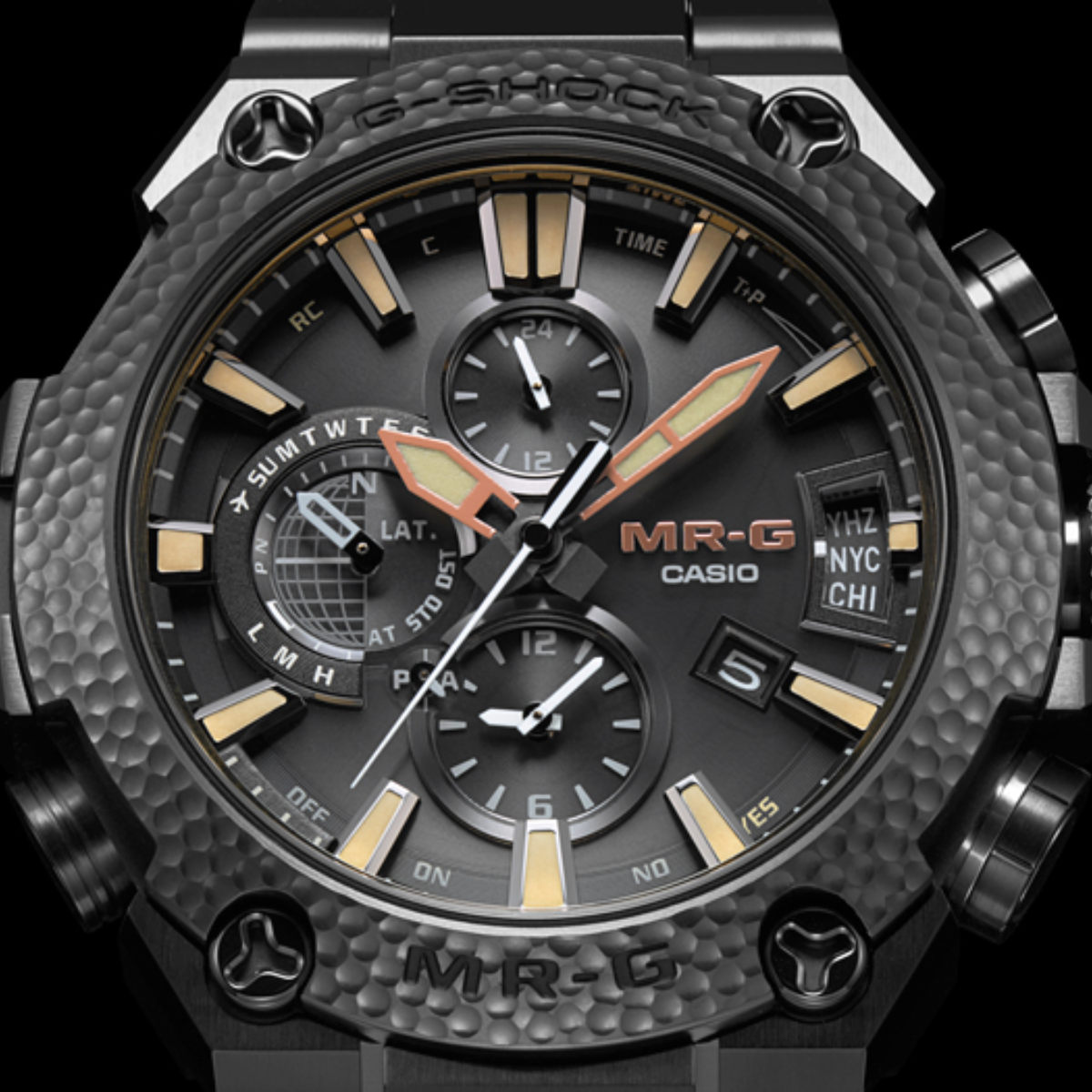 นาฬิกา G-SHOCK ซีรีส์ MR-G Hammer Tone รุ่น MRG-G2000HB-1A Solar