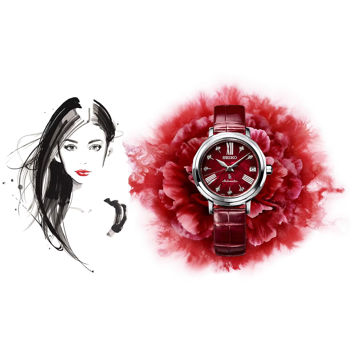 นาฬิกา SEIKO LUKIA 'Kurenei' Japanese Beauty from ginza Women's Watch รุ่น SPB135 SPB135J SPB135J1 Automatic