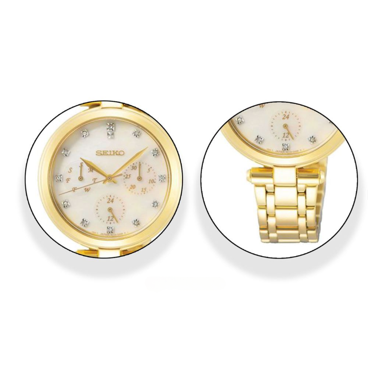 นาฬิกา SEIKO Caprice Women's Watch รุ่น SKY064 SKY064P SKY064P1 Quartz