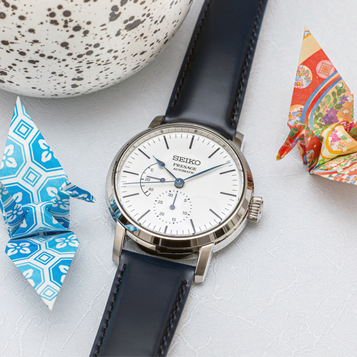 นาฬิกา SEIKO Presage RIKI STEEL CLOCK Enamel Men's Watch รุ่น SPB161 SPB161J SPB161J1 Automatic