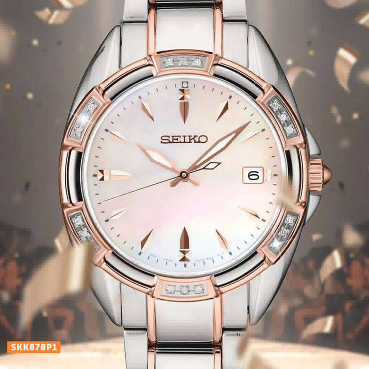 นาฬิกา SEIKO Conceptual Diamond Women's Watch รุ่น SKK878 SKK878P SKK878P1 Quartz