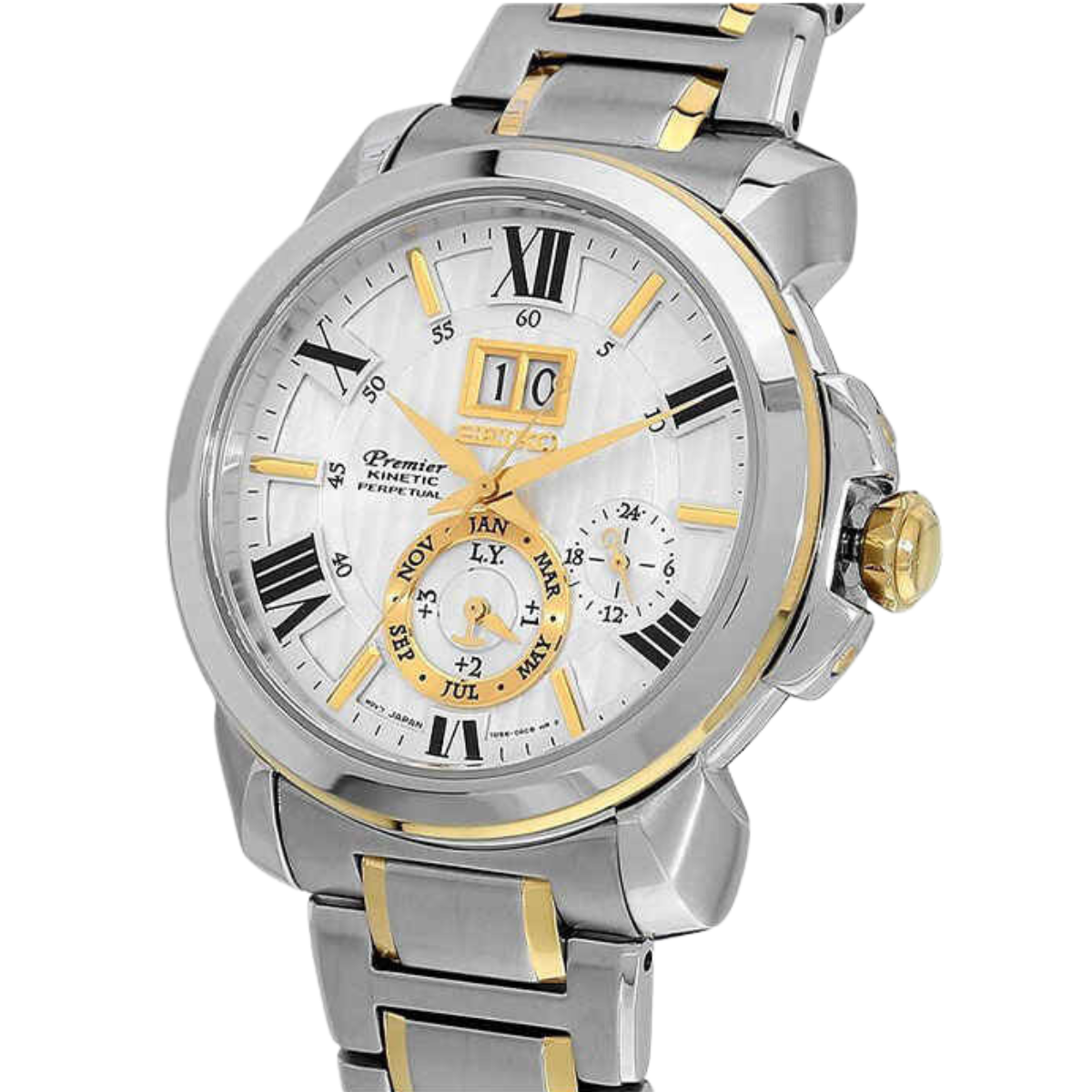 นาฬิกา SEIKO Premier Kinetic Perpetual Calendar Men's Watch รุ่น SNP152 SNP152P SNP152P1