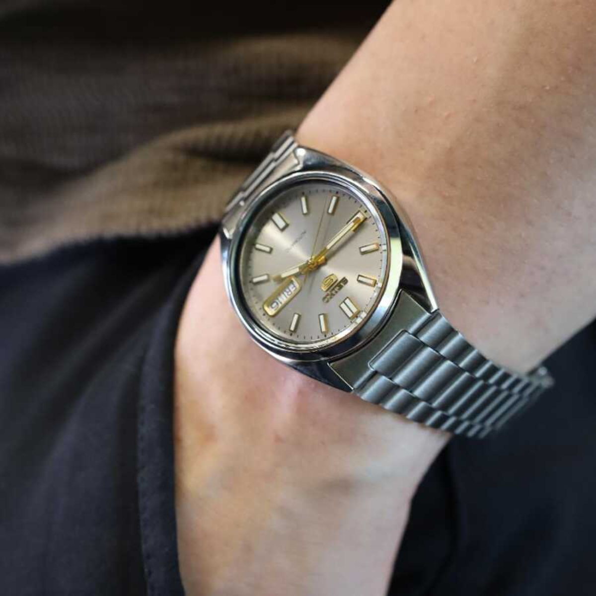 นาฬิกา SEIKO 5 Series 21 Jewels Men's Watch รุ่น SNXS75 SNXS75K SNXS75K1 Automatic