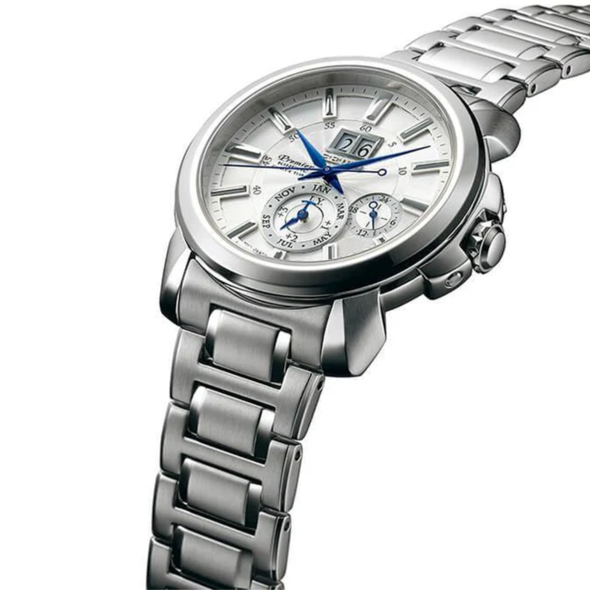 นาฬิกา SEIKO Premier Kinetic Perpetual Calendar Men's Watch รุ่น SNP159 SNP159P SNP159P1