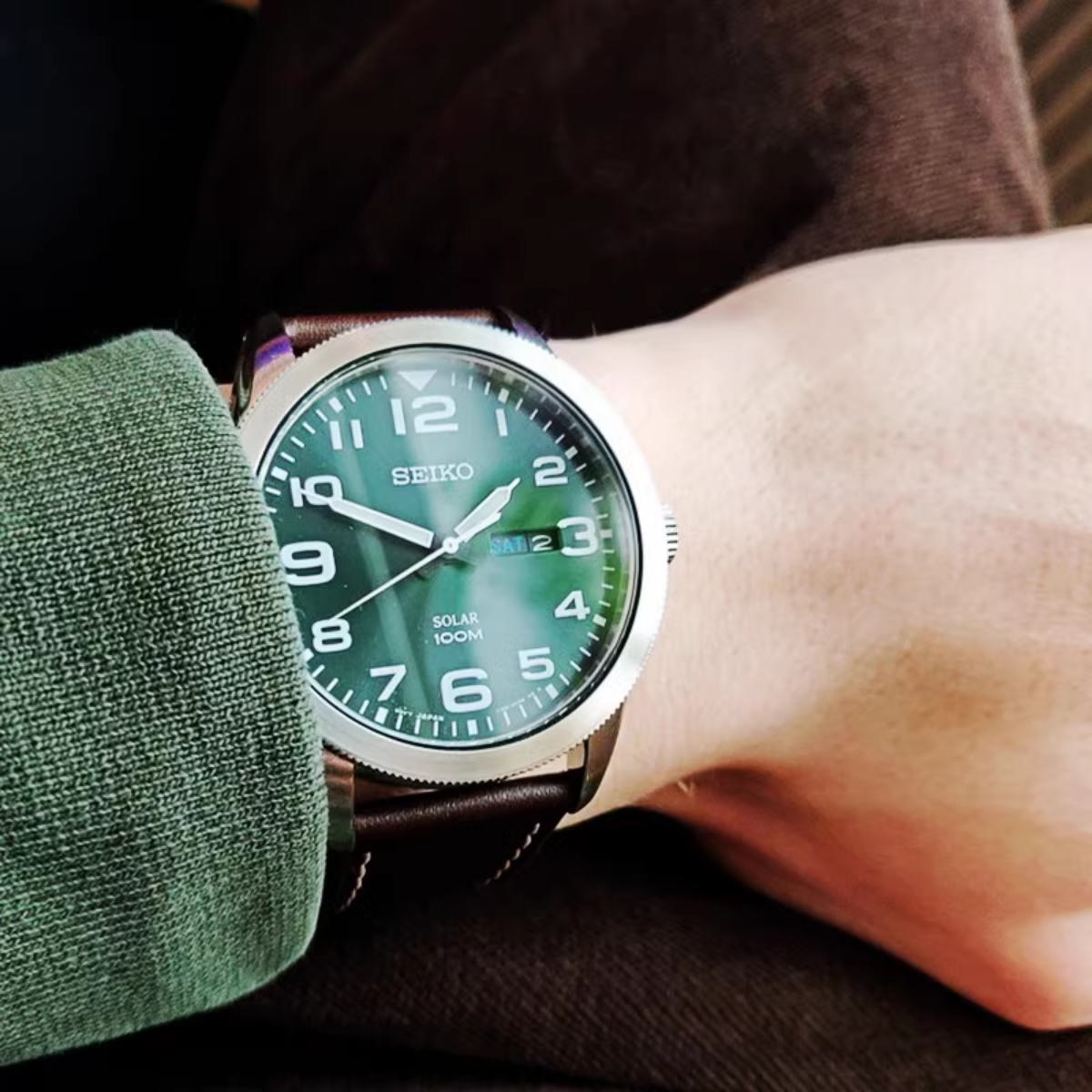 นาฬิกา SEIKO Sports Solar Men's Watch รุ่น SNE473 SNE473P SNE473P1 Solar