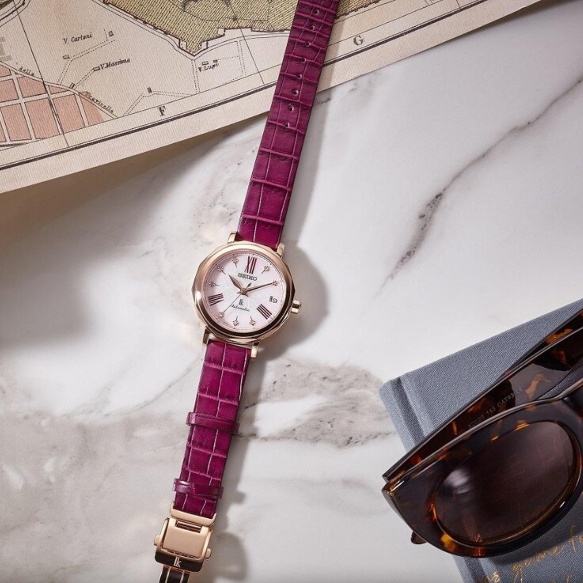 นาฬิกา SEIKO LUKIA 'Sakura' Japanese Beauty from ginza Women's Watch รุ่น SPB140 SPB140J SPB140J1 Automatic