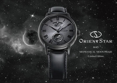 นาฬิกา ORIENT STAR M45 F7 Mechanical Moon Phase รุ่น RE-AY0124N 'Pleiades Star Cluster' Limited Edition of 120 pcs.