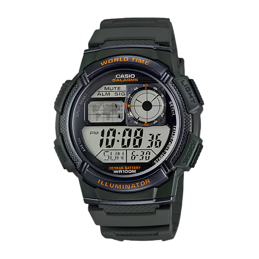 นาฬิกา Casio World Time รุ่น AE-1000W-3A