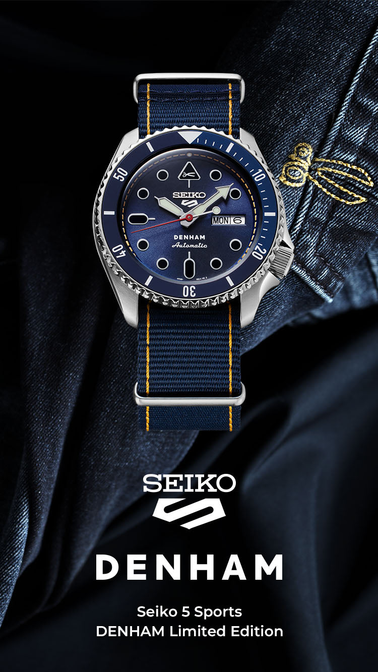 นาฬิกา SEIKO 5 Sports รุ่น SRPL35 SRPL35K SRPL35K1 DENHAM Limited Edition of 2,000 Pcs.