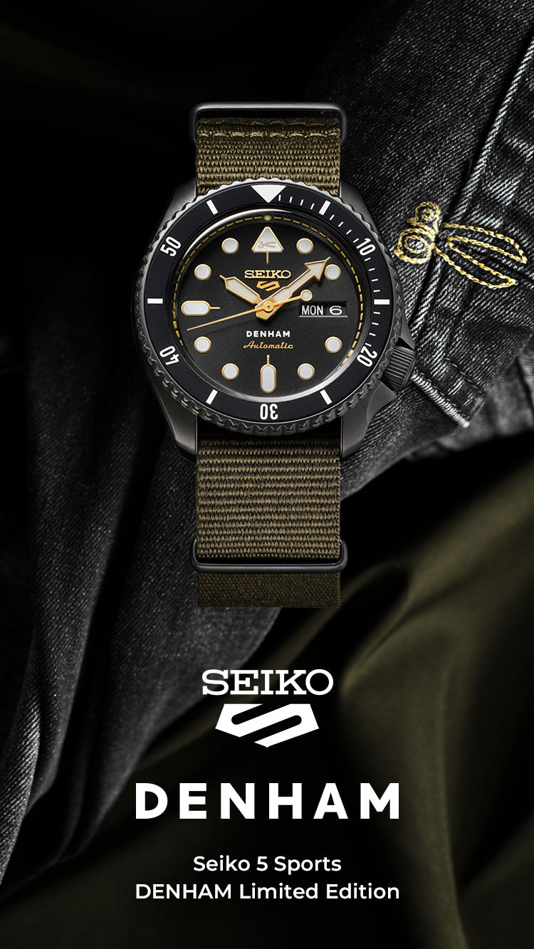 นาฬิกา SEIKO 5 Sports รุ่น SRPL37 SRPL37K SRPL37K1 DENHAM Limited Edition of 2,000 Pcs.