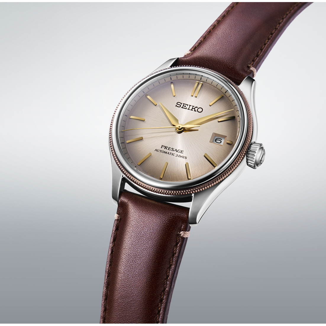 นาฬิกา SEIKO Presage Classic Series 'Shiracha' รุ่น SPB529 SPB529J SPB529J1 Upcycling Leather Strap Limited Edition of 3,000 Pcs.