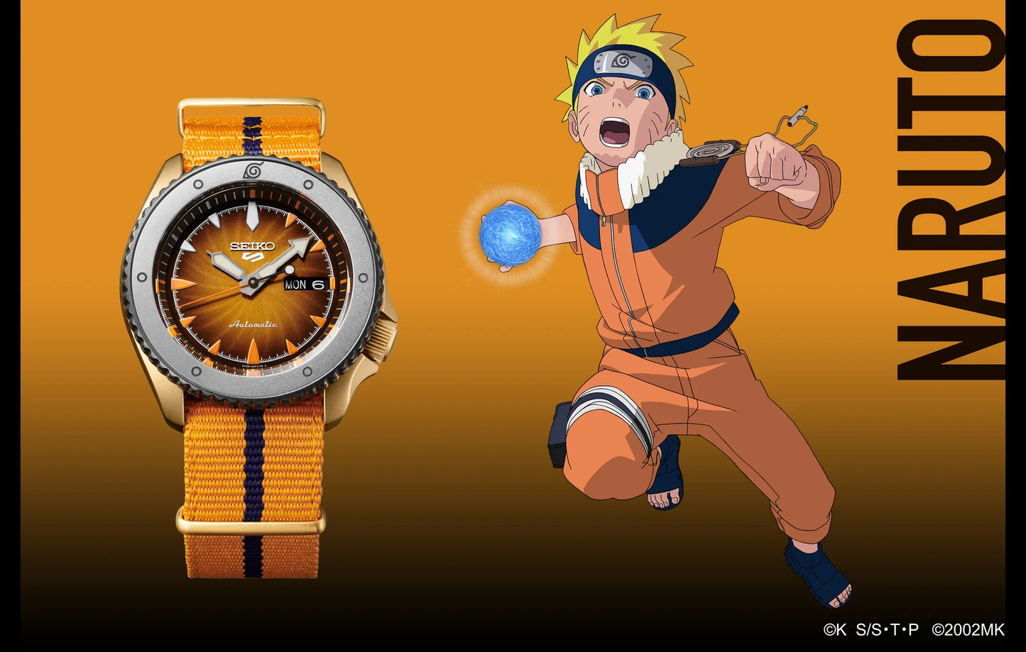 นาฬิกา SEIKO 5 Sports x NARUTO & BORUTO รุ่น SRPF70 SRPF70K SRPF70K1 'NARUTO' Limited Edition of 6,500 Pcs.