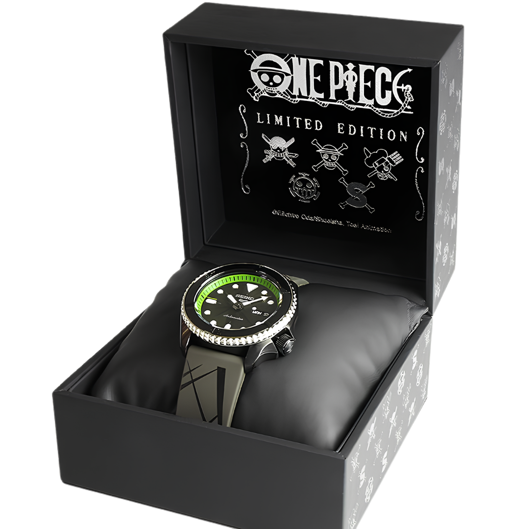 นาฬิกา SEIKO 5 Sports x ONE PIECE รุ่น SRPH67 SRPH67K SRPH67K1 'Zoro’ Limited Edition of 5,000 Pcs.