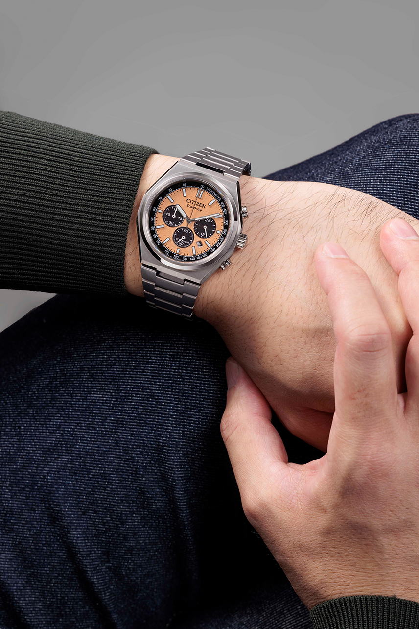 นาฬิกา CITIZEN Zenshin รุ่น CA4610-85Z Chronograph Super Titanium Eco-Drive