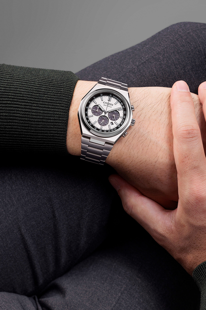นาฬิกา CITIZEN Zenshin รุ่น CA4610-85A Chronograph Super Titanium Eco-Drive
