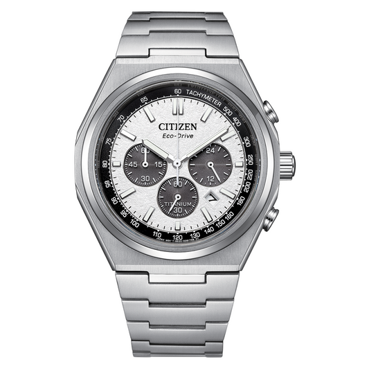 นาฬิกา CITIZEN Zenshin รุ่น CA4610-85A Chronograph Super Titanium Eco-Drive