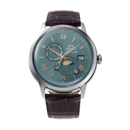 นาฬิกา ORIENT Classic Bambino รุ่น RA-AK0805E Sun & Moon Mechanical Men's watch