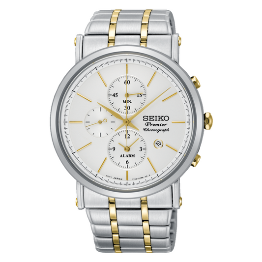 นาฬิกา SEIKO Premier Chronograph Men's Watch รุ่น SNAF80 SNAF80P SNAF80P1 Quartz