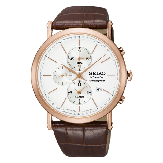 นาฬิกา SEIKO Premier Chronograph Men's Watch รุ่น SNAF82 SNAF82P SNAF82P1 Quartz