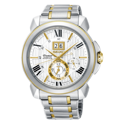 นาฬิกา SEIKO Premier Kinetic Perpetual Calendar Men's Watch รุ่น SNP152 SNP152P SNP152P1