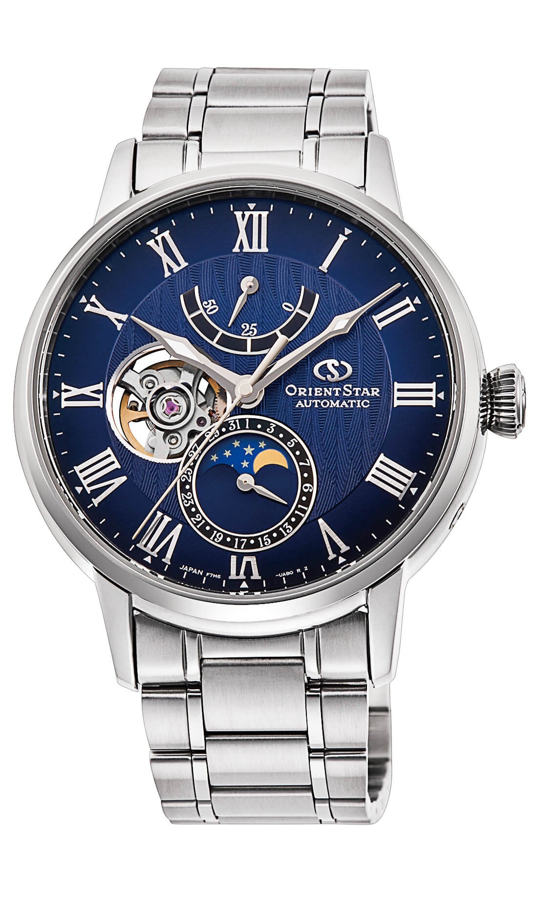 นาฬิกา ORIENT STAR Classic รุ่น RE-AY0103L Moon Phase Mechanical Men's Watch