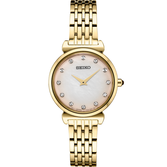 นาฬิกา SEIKO Women's Essentials Collection รุ่น SFQ802 SFQ802P SFQ802P1 Quartz