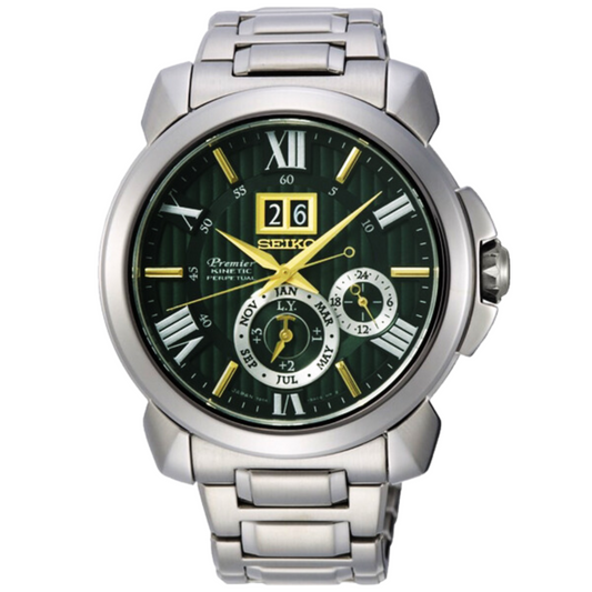นาฬิกา SEIKO Premier Kinetic Perpetual Calendar 30th Anniversary Limited Edition of 1,000 pieces Men's Watch รุ่น SNP155 SNP155J SNP155J1