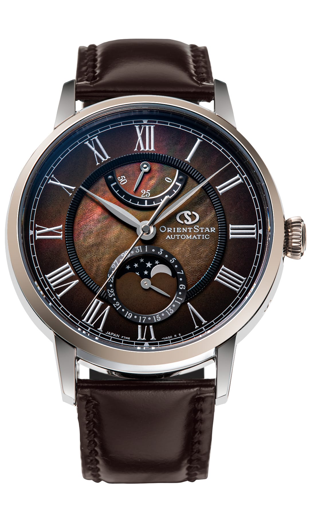 นาฬิกา ORIENT STAR M45 F7 Mechanical Moon Phase รุ่น RE-AY0121A 'Lake Tazawa' Limited Edition of 180 pcs.