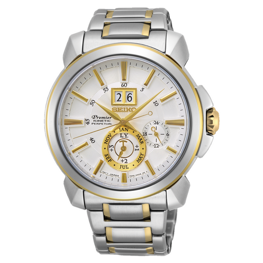 นาฬิกา SEIKO Premier Kinetic Perpetual Calendar Men's Watch รุ่น SNP166 SNP166P SNP166P1