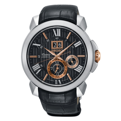 นาฬิกา SEIKO Premier Kinetic Perpetual Calendar Men's Watch รุ่น SNP149 SNP149P SNP149P2
