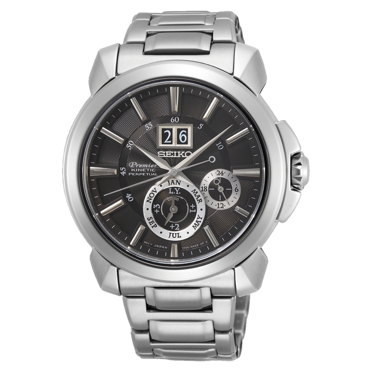 นาฬิกา SEIKO Premier Kinetic Perpetual Calendar Men's Watch รุ่น SNP165 SNP165P SNP165P1