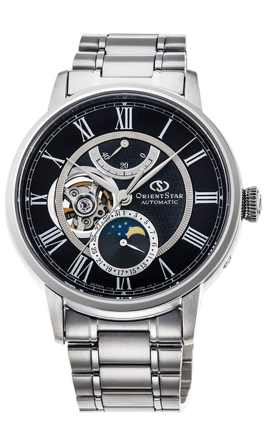 นาฬิกา ORIENT STAR Classic รุ่น RE-AM0004B Moon Phase Mechanical Men's Watch