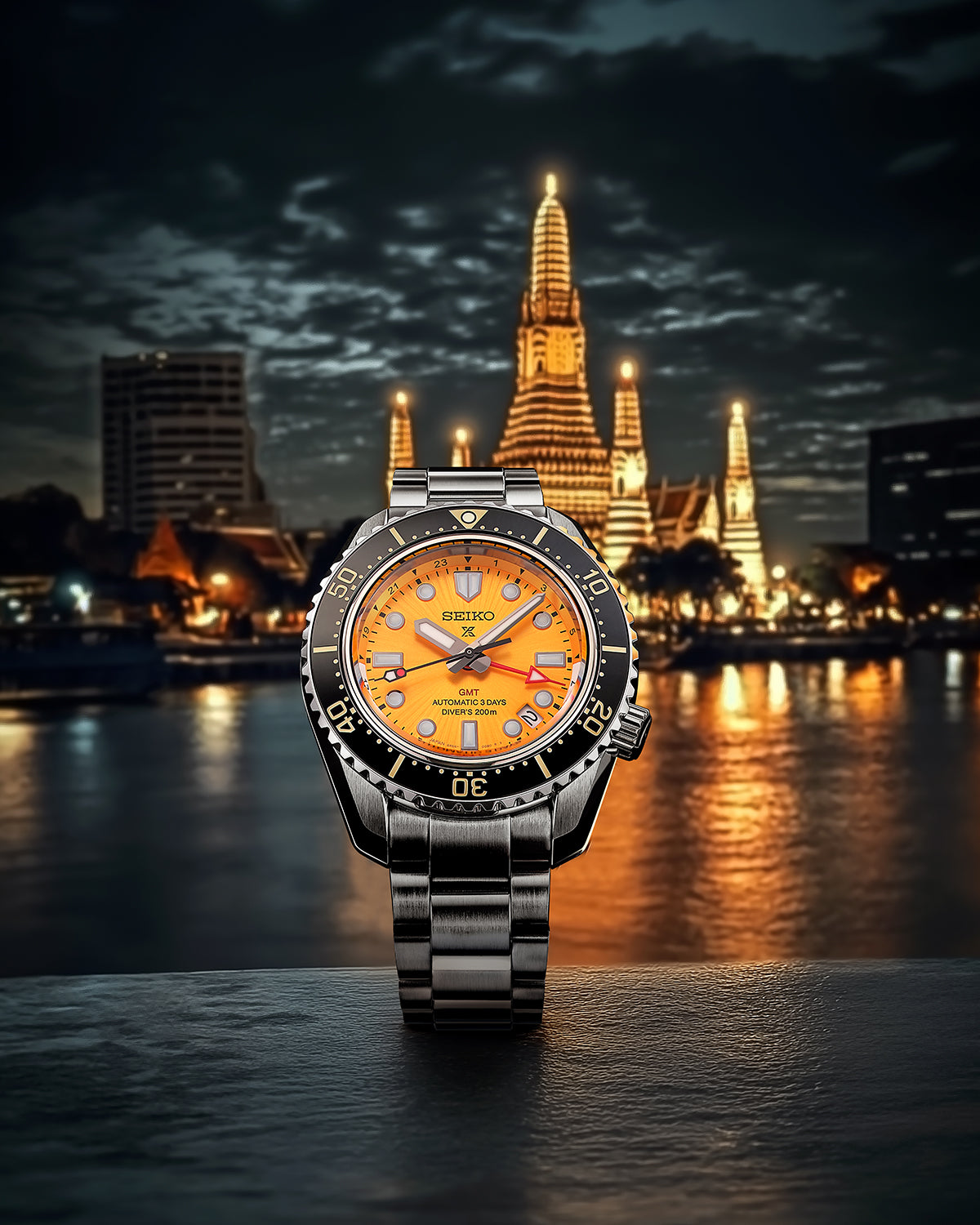 นาฬิกา SEIKO Prospex GMT รุ่น SPB487 SPB487J SPB487J1 The Night of Siam Limited Edition of 500 Pcs.