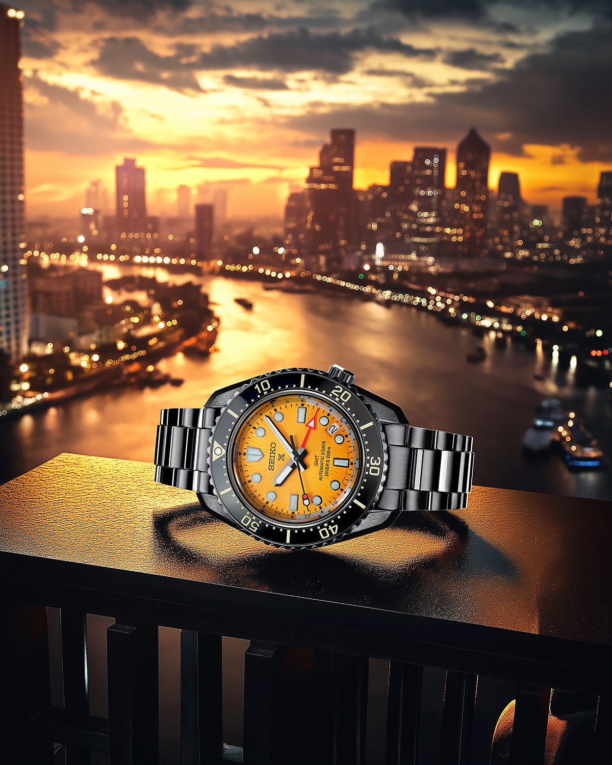 นาฬิกา SEIKO Prospex GMT รุ่น SPB487 SPB487J SPB487J1 The Night of Siam Limited Edition of 500 Pcs.