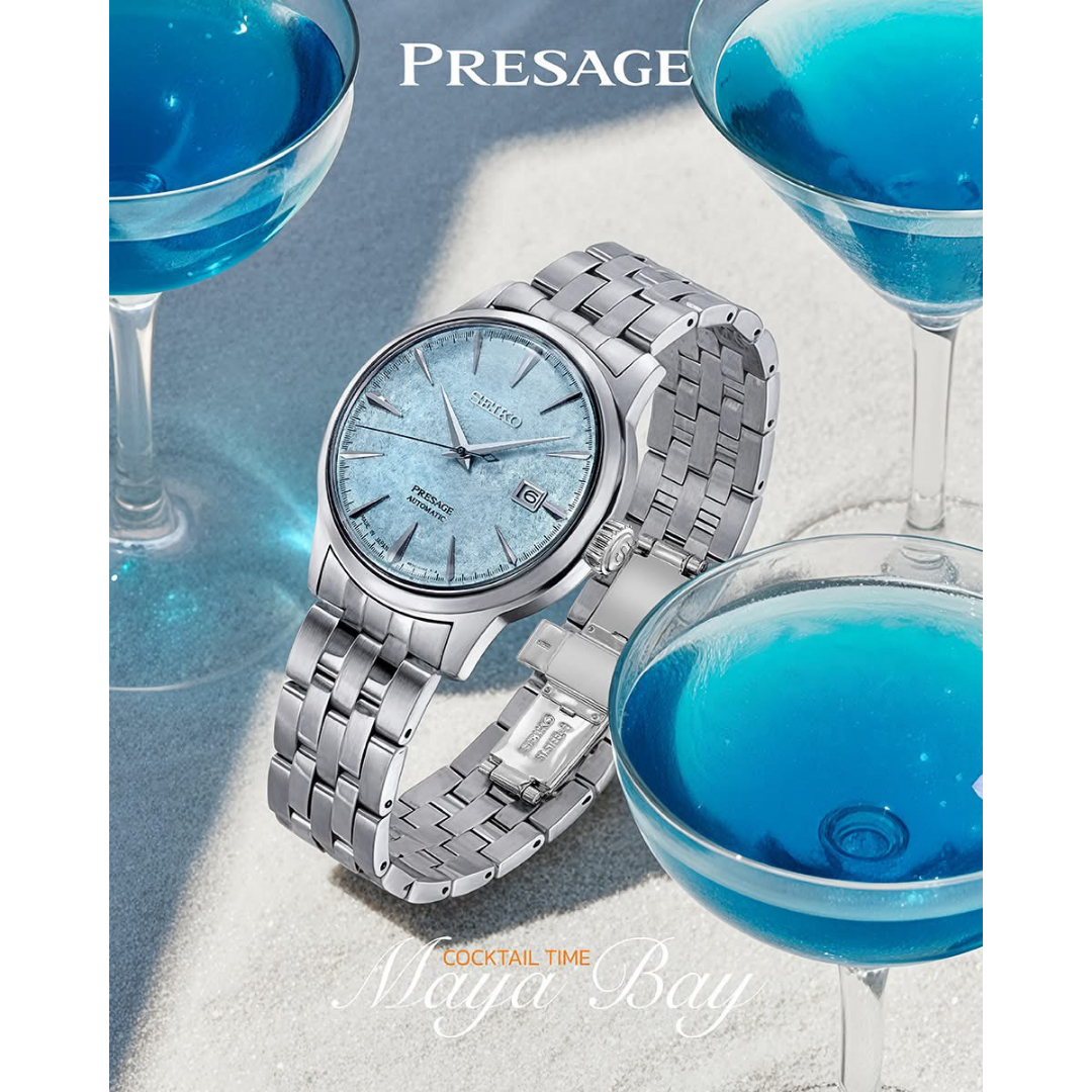 นาฬิกา SEIKO Presage Cocktail Time 'Maya Bay' รุ่น SRPM01 SRPM01J SRPM01J1 Limited Edition of 500 Pcs.
