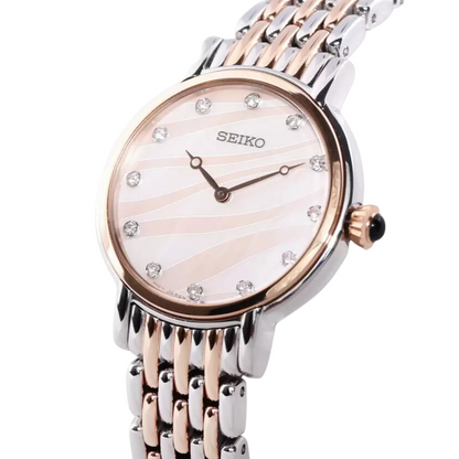 นาฬิกา SEIKO Women's Essentials Collection รุ่น SFQ806 SFQ806P SFQ806P1 Quartz